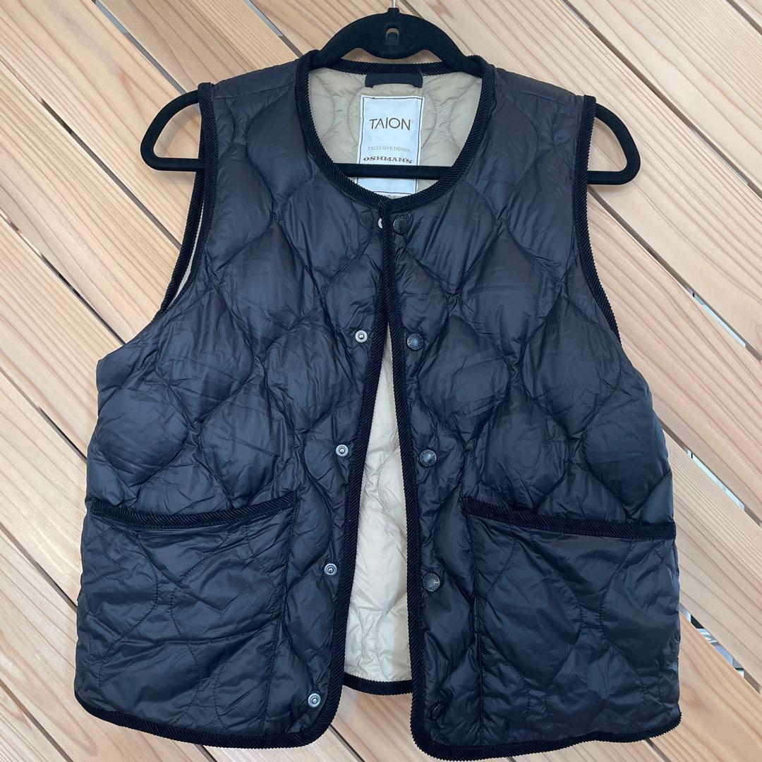 TAION OSHMAN'S キルティングベスト ブラック