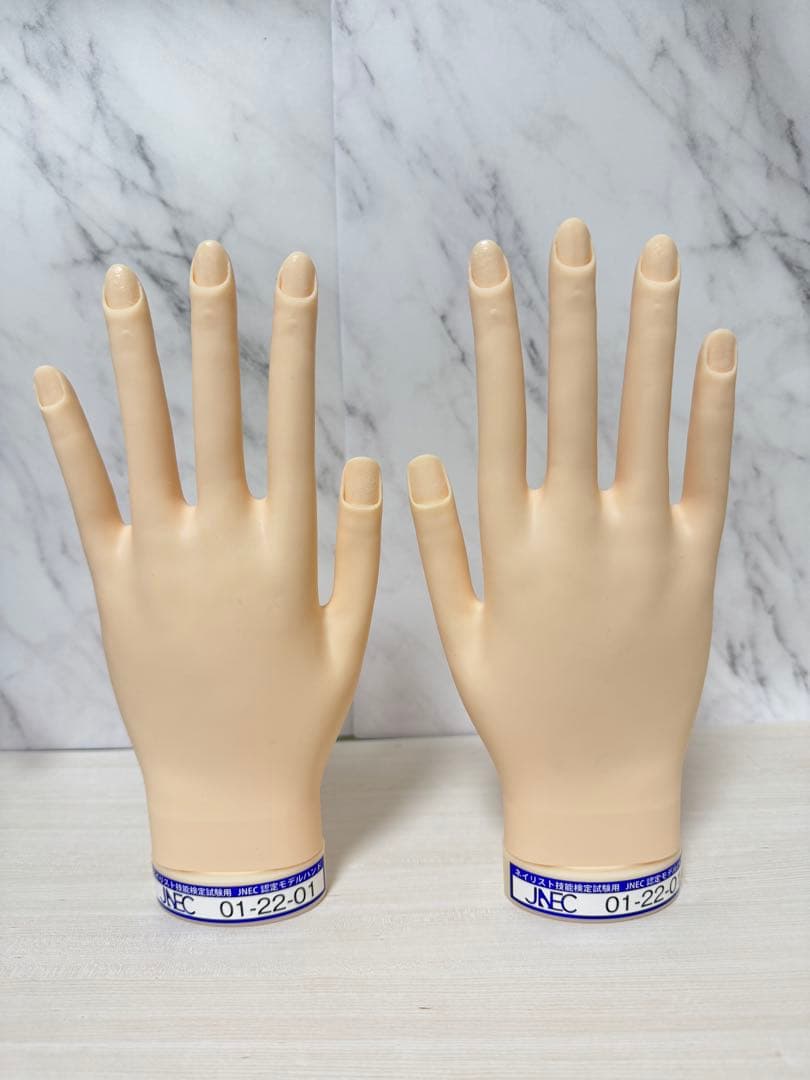 ネイリスト技能検定試験用 JNEC認定モデルハンド（骨折なし）