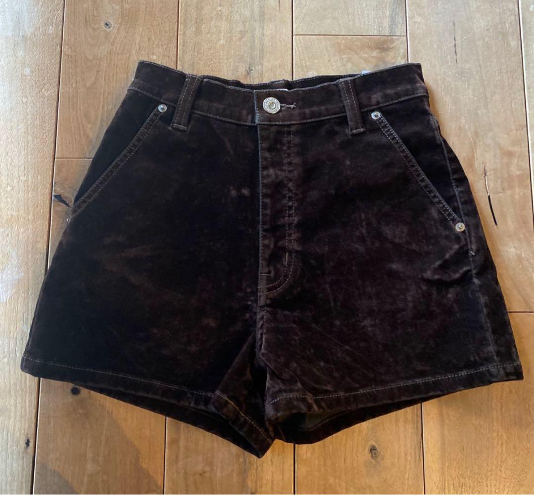 MOUSSY VELVET MICRO ショートパンツ