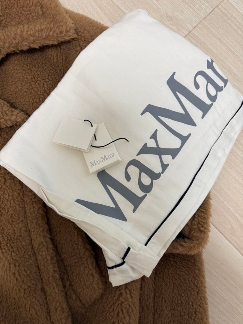 【美品】Max Mara テディベア ケープ コートCamel TEBE テディ