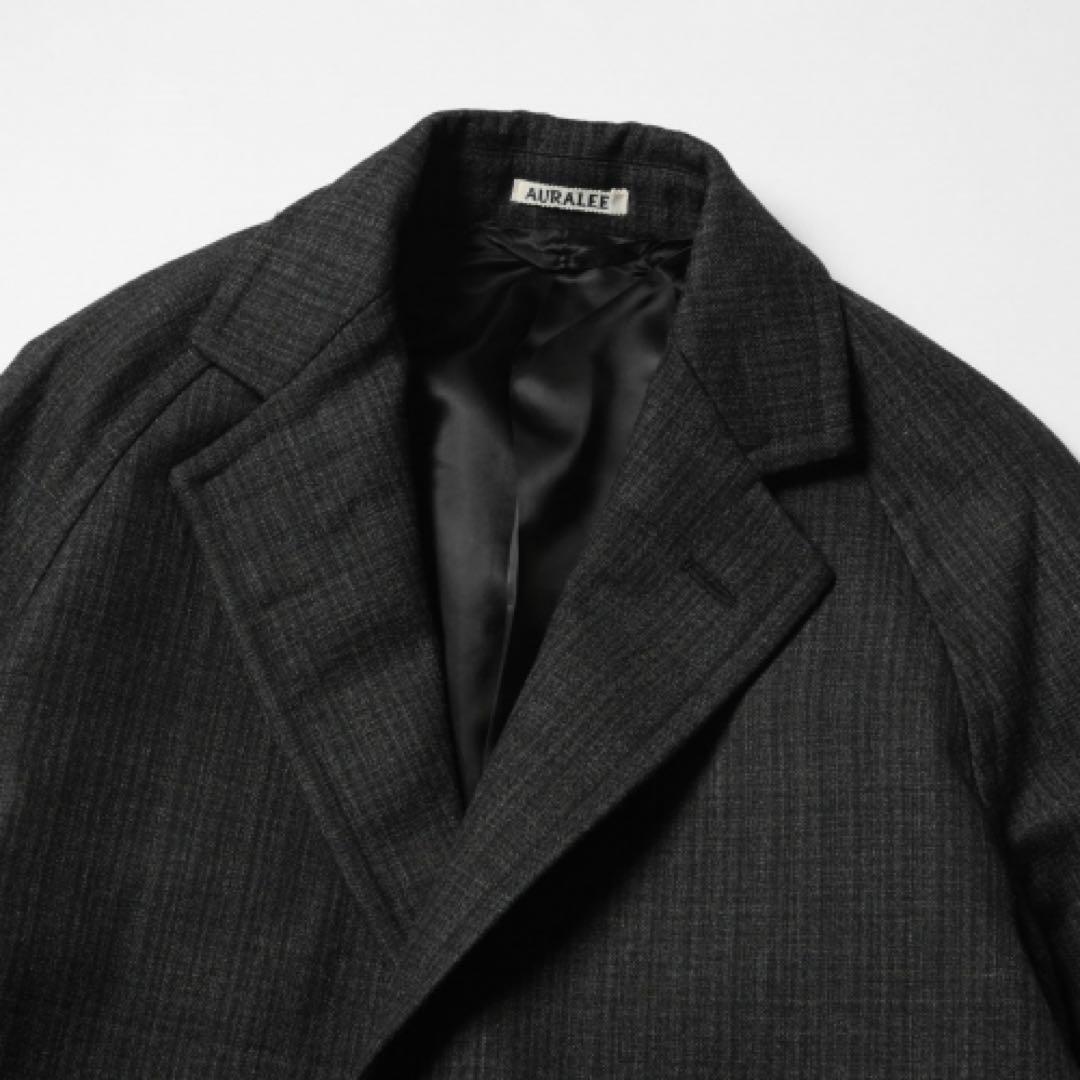 ジャケット・アウター AURALEE BLUEFACED WOOL CHESTERFIELD COAT