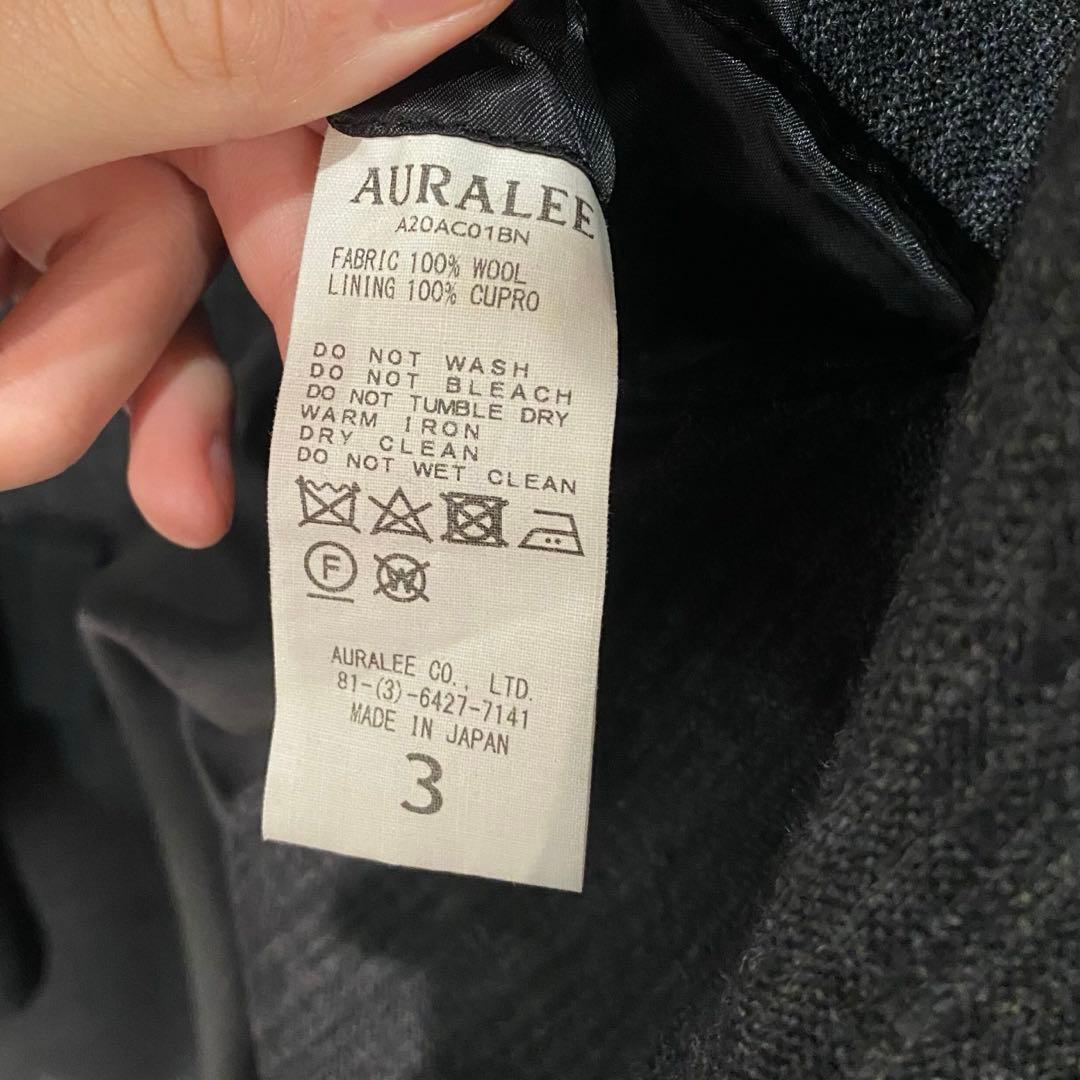 ジャケット・アウター AURALEE BLUEFACED WOOL CHESTERFIELD COAT