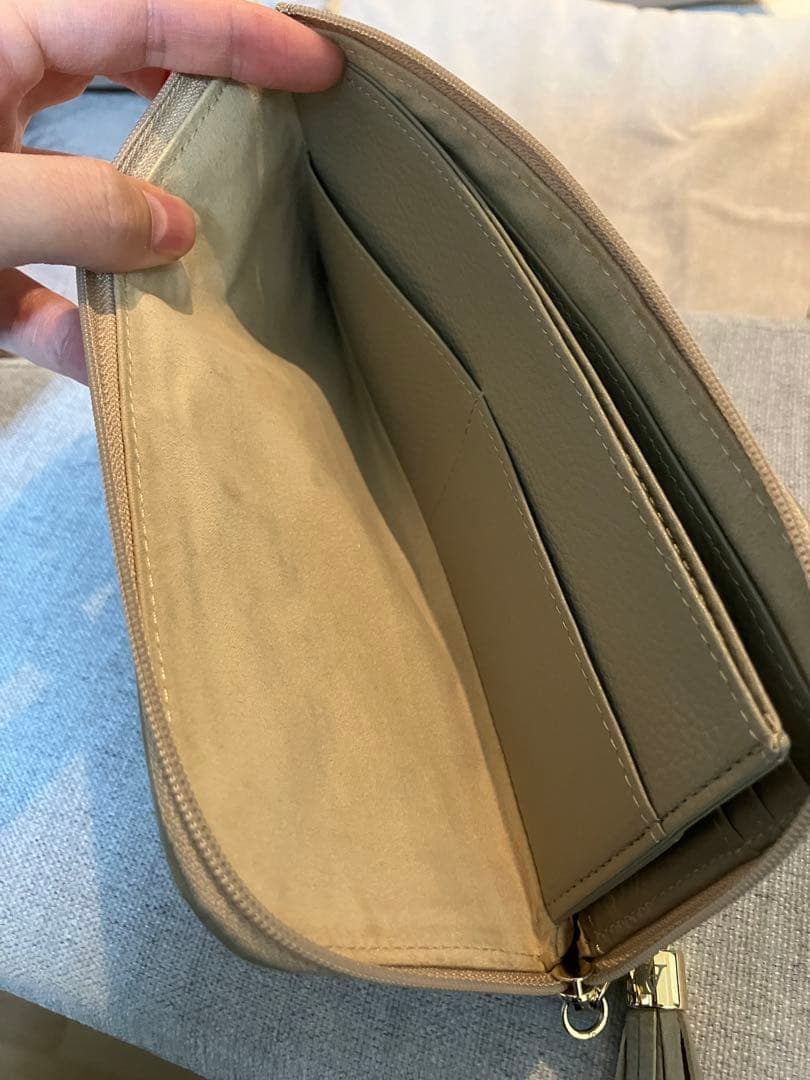 ATAOアタオ　 ゴールド 編み込みデザイン 長財布