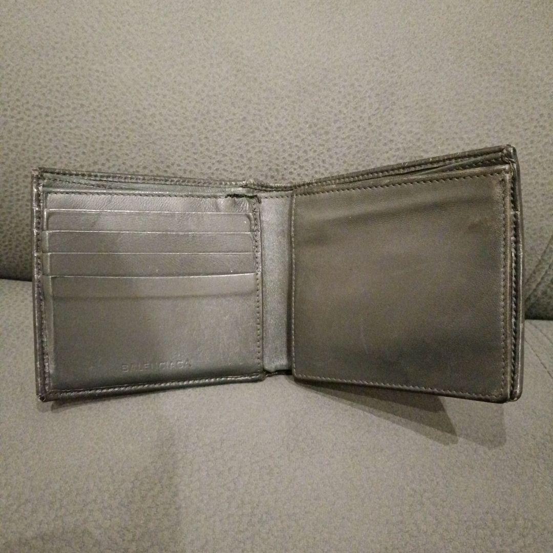 BALENCIAGA 二つ折り財布 グレー