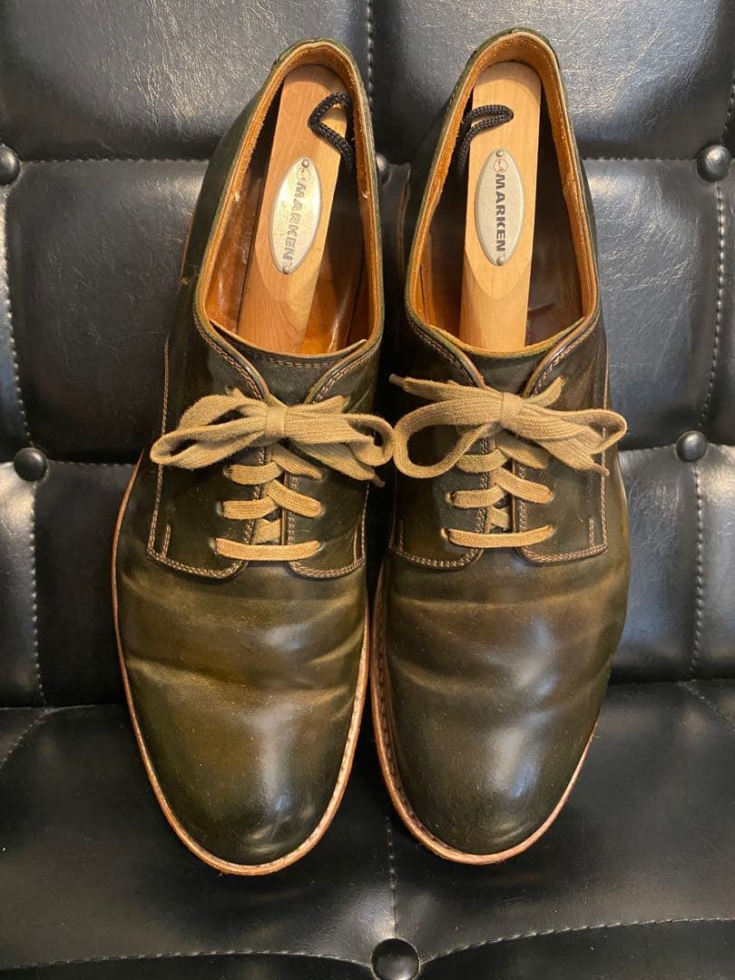 美品★モトMOTOコードバンプレーントゥシューズ CORDOVANサイズ2 27