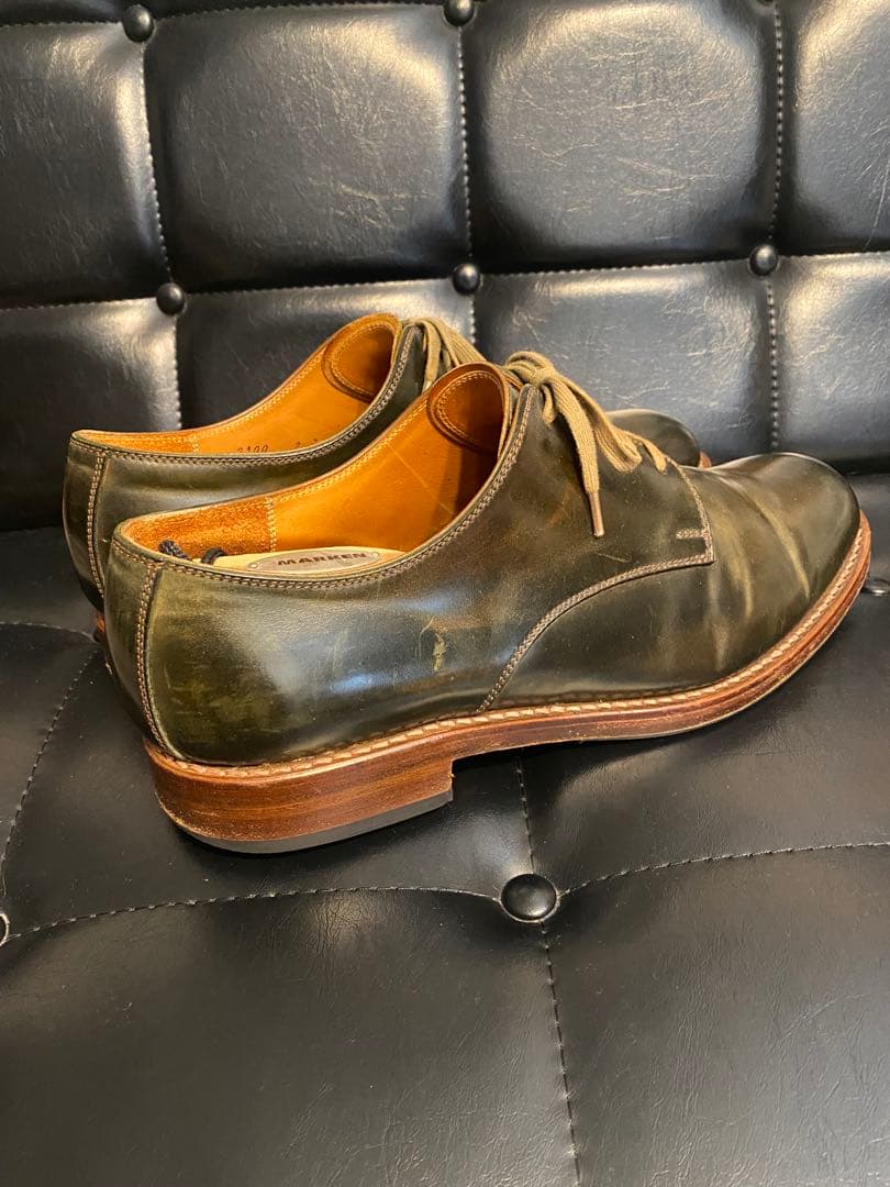 美品★モトMOTOコードバンプレーントゥシューズ CORDOVANサイズ2 27