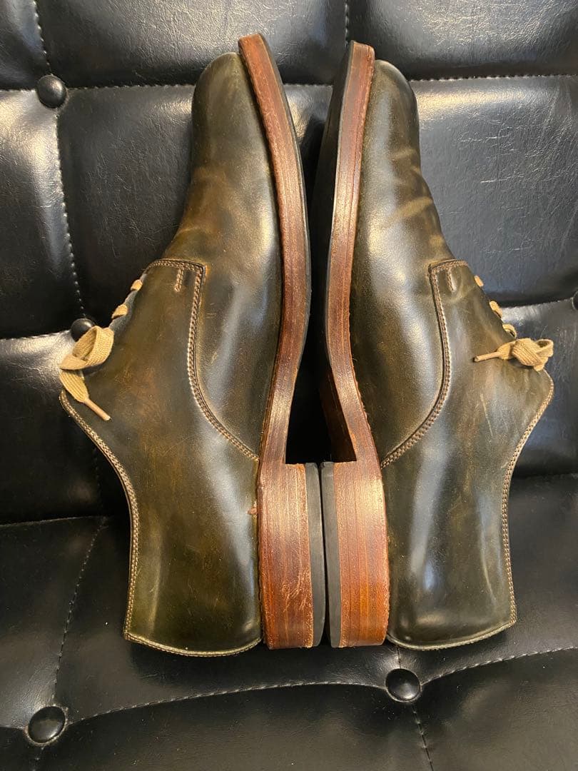 美品★モトMOTOコードバンプレーントゥシューズ CORDOVANサイズ2 27