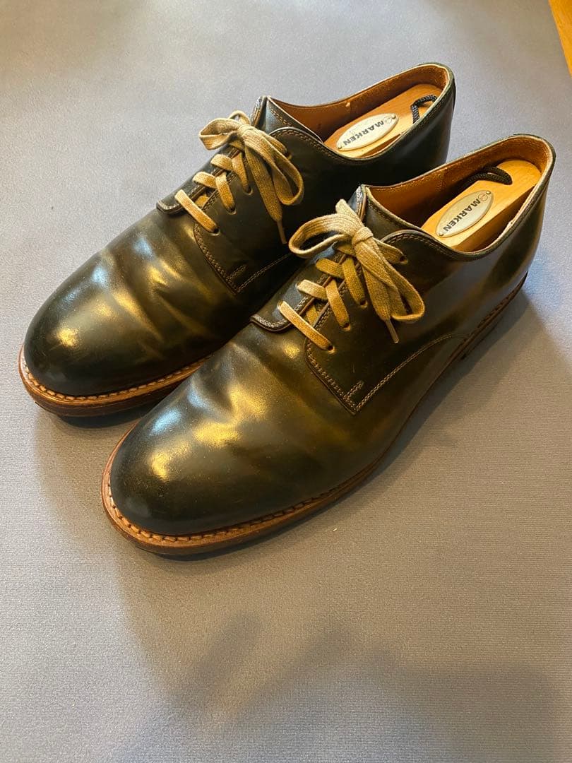 美品★モトMOTOコードバンプレーントゥシューズ CORDOVANサイズ2 27