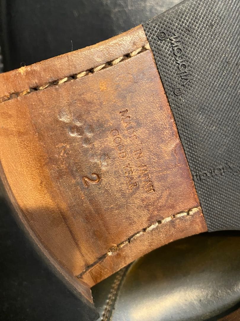 美品★モトMOTOコードバンプレーントゥシューズ CORDOVANサイズ2 27