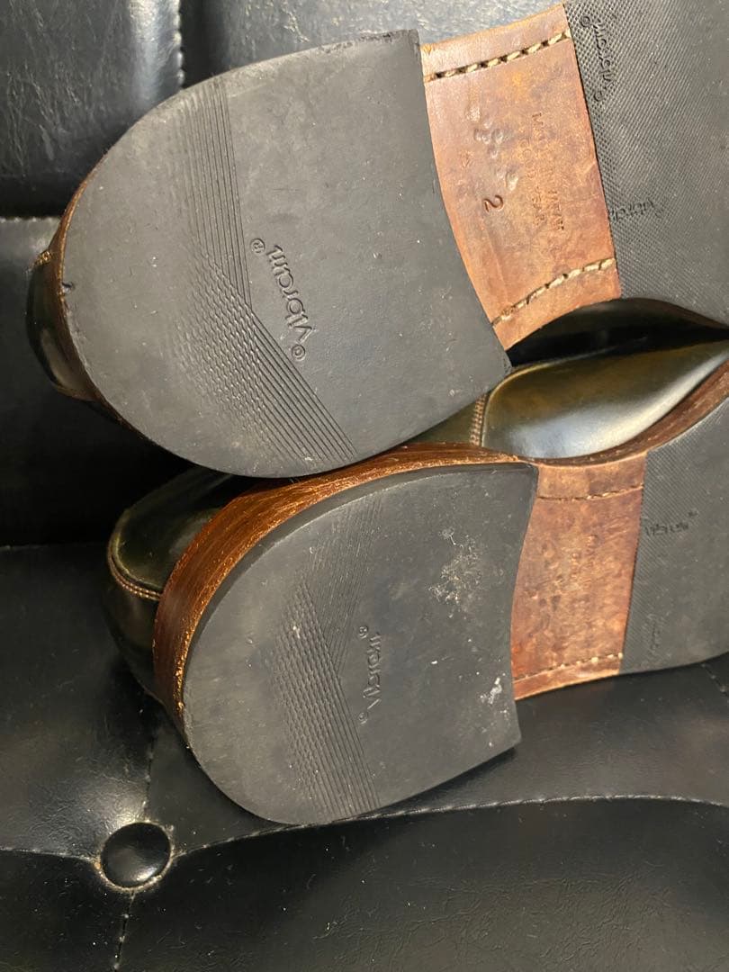 美品★モトMOTOコードバンプレーントゥシューズ CORDOVANサイズ2 27