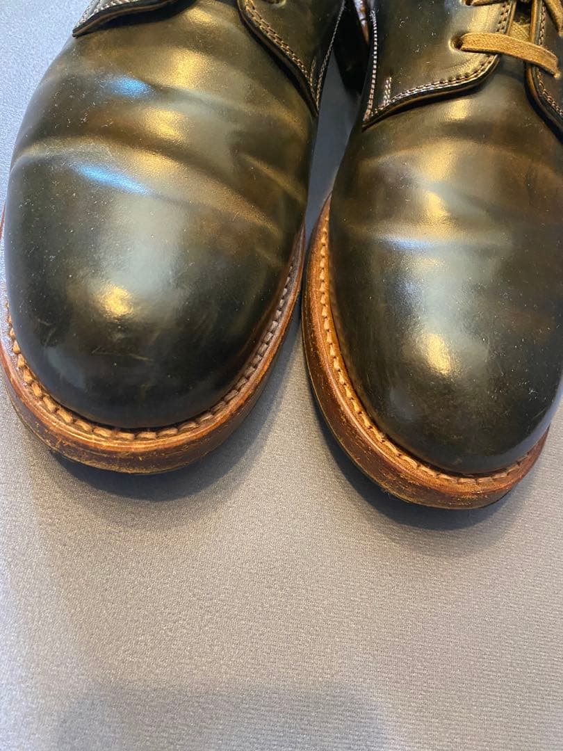 美品★モトMOTOコードバンプレーントゥシューズ CORDOVANサイズ2 27