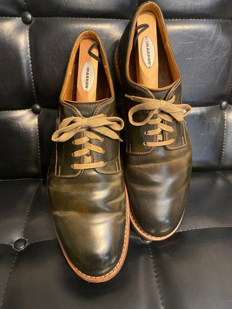 美品★モトMOTOコードバンプレーントゥシューズ CORDOVANサイズ2 27