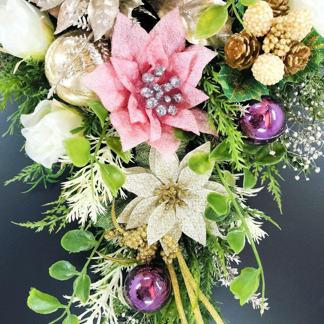 商品名【星愛】ゆきこ❤ポインセチアのクリスマスリース* 冬リース