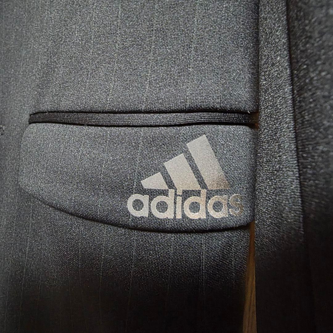 【adidas×P.S.FA】限定 ストライプ ストレッチスーツ 黒 M