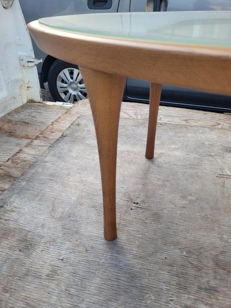 Karimoku カリモク オーバル型 センターテーブル ローテーブル 北欧家具