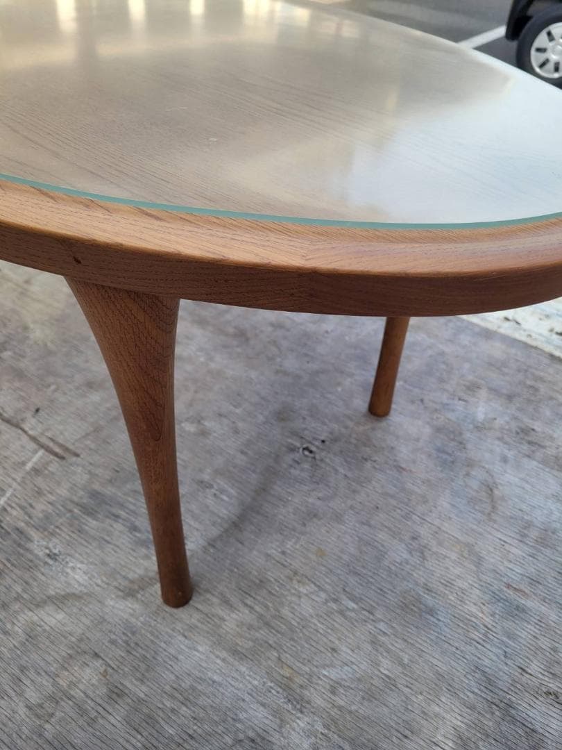 Karimoku カリモク オーバル型 センターテーブル ローテーブル 北欧家具