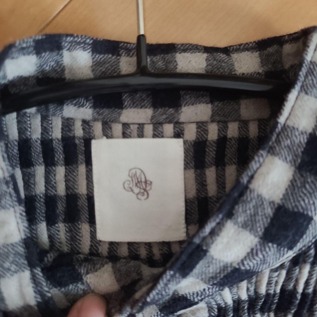 メゾンドソイル　チェック柄　ロングシャツワンピース