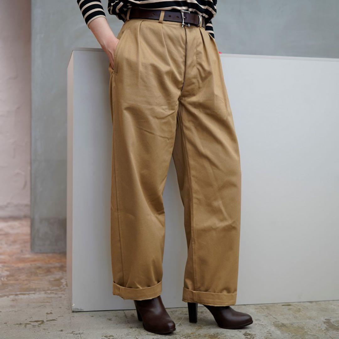 AUBERGE CC BAGS オーベルジュ　チノパン　茶綿