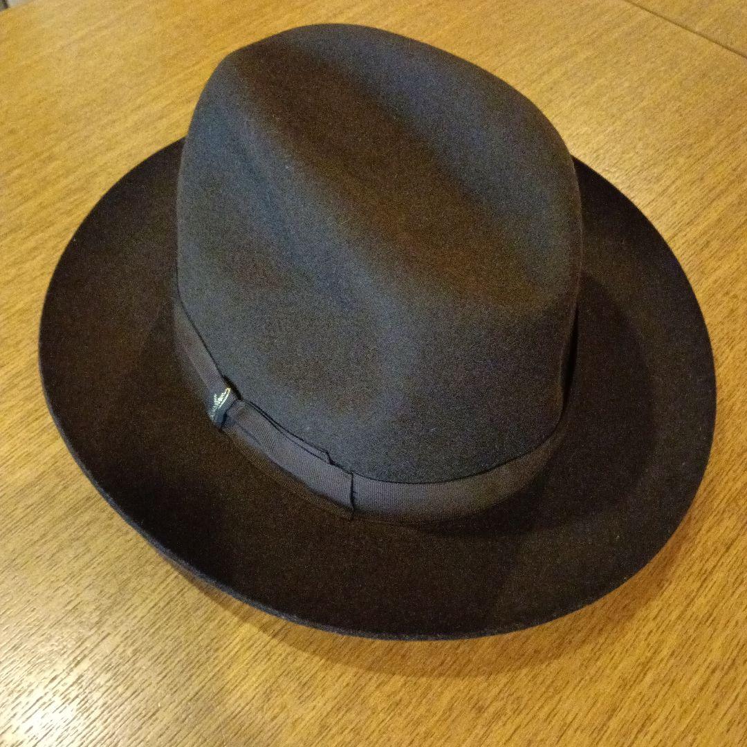 Borsalino ダークブラウンラビットファー　ハット