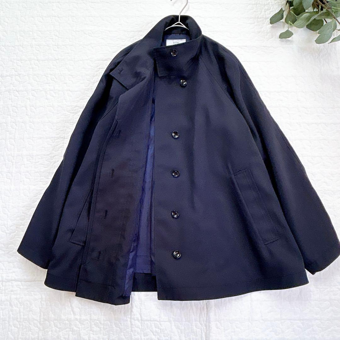 美品✨ 2025SS スローブイエナ 撥水テントラインコート 春 ネイビー