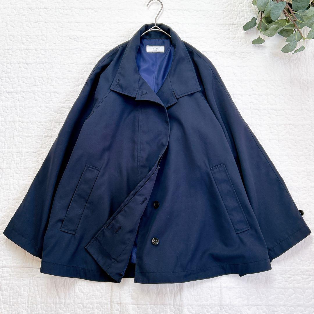 美品✨ 2025SS スローブイエナ 撥水テントラインコート 春 ネイビー