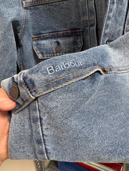 美品 Barbour × Levi's コラボ デニムジャケット L