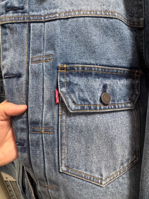 美品 Barbour × Levi's コラボ デニムジャケット L