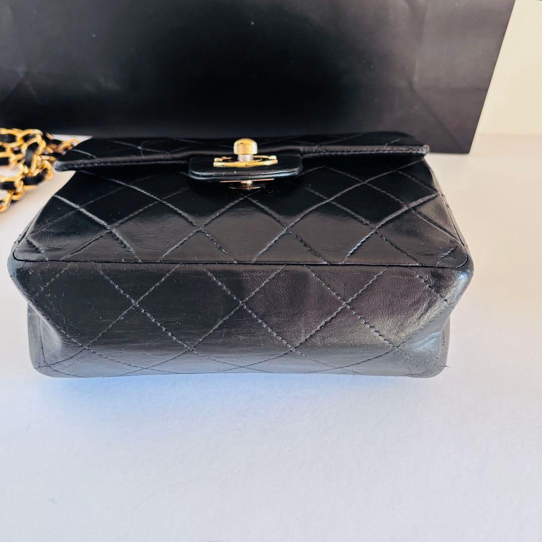 【専用】シャネル　ミニマトラッセ ラムスキン　チェーンショルダーバッグ