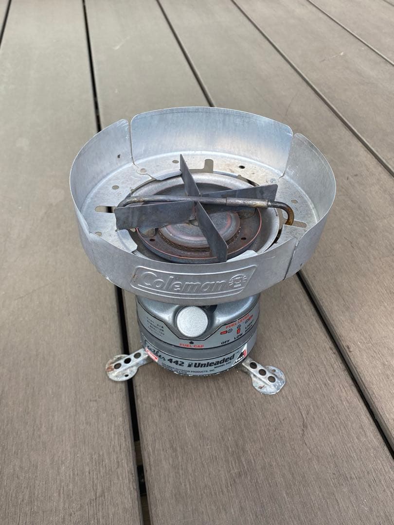コールマン Feather モデル442／純正ウインドスクリーン／収納box付