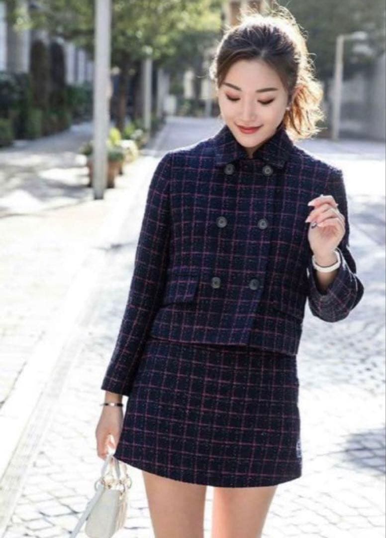 sheller ツイードセットアップ