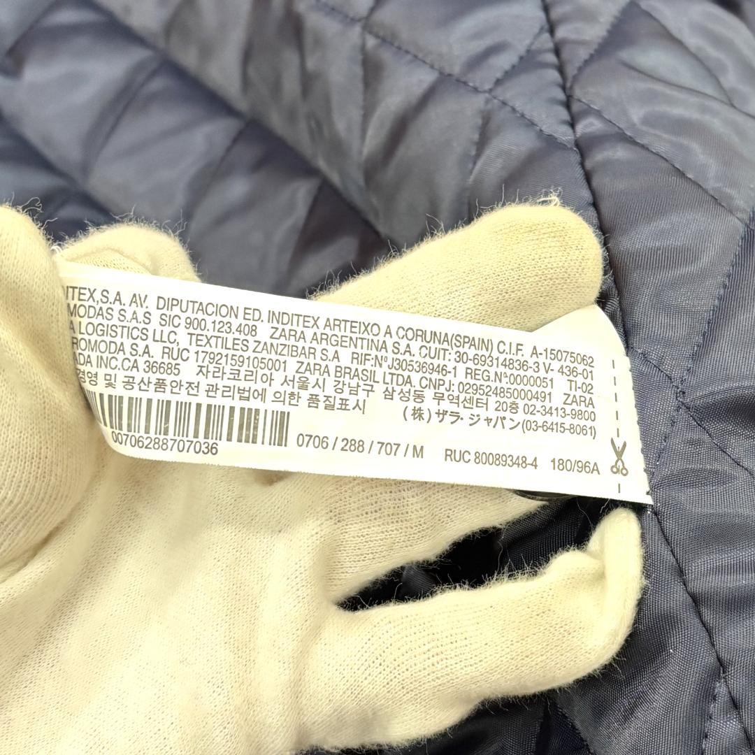 希少　ザラ　チェスターコート　イタリア製　高級生地メーカー　千鳥柄　キルティング