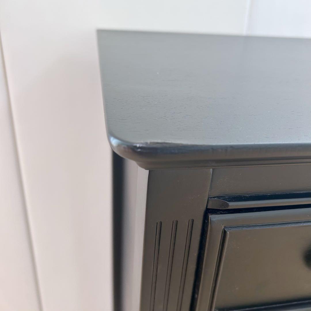 東海家具　TOKAIKAGU チェスト　ノワール　アンバーブラック　脚なし