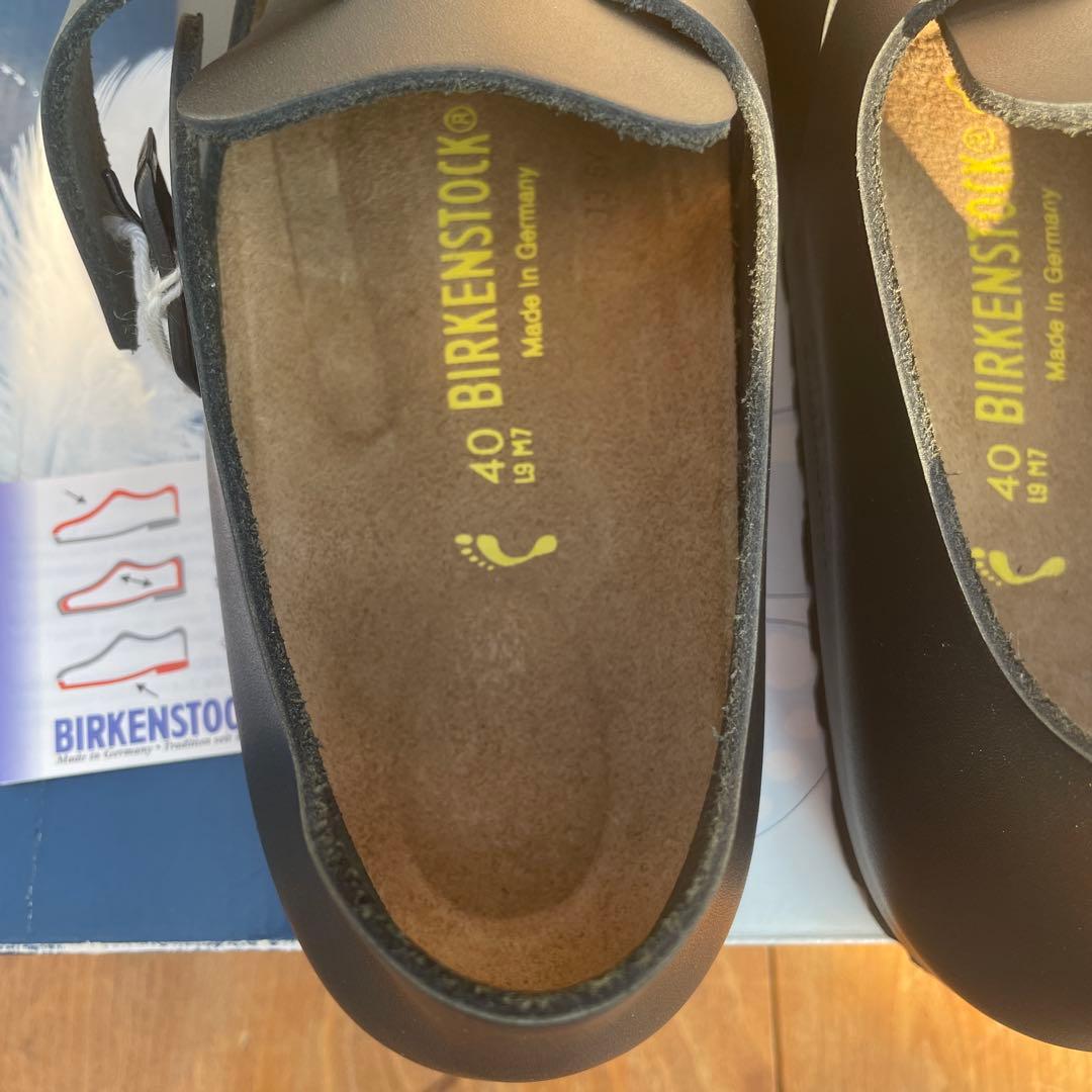 新品未使用　ビルケンシュトック　ロンドン40 黒　066193 約26cm　本革