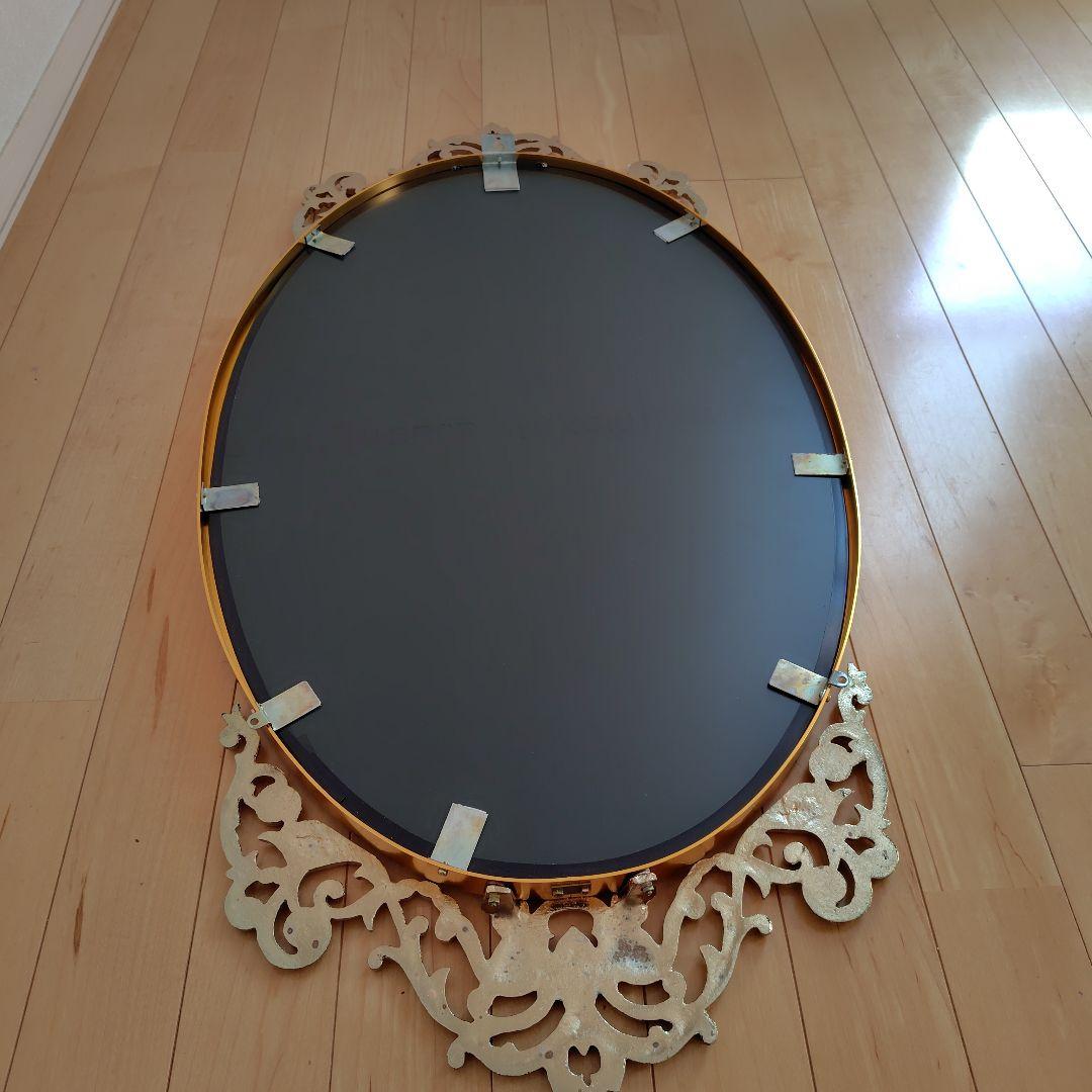 アンティーク　鏡　ゴールド　壁掛けミラー　壁掛け鏡　イタリア調