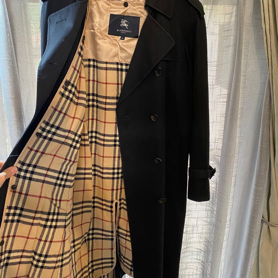 URBERRY ライナー付きトレンチコート ブラック 38ノバチェック