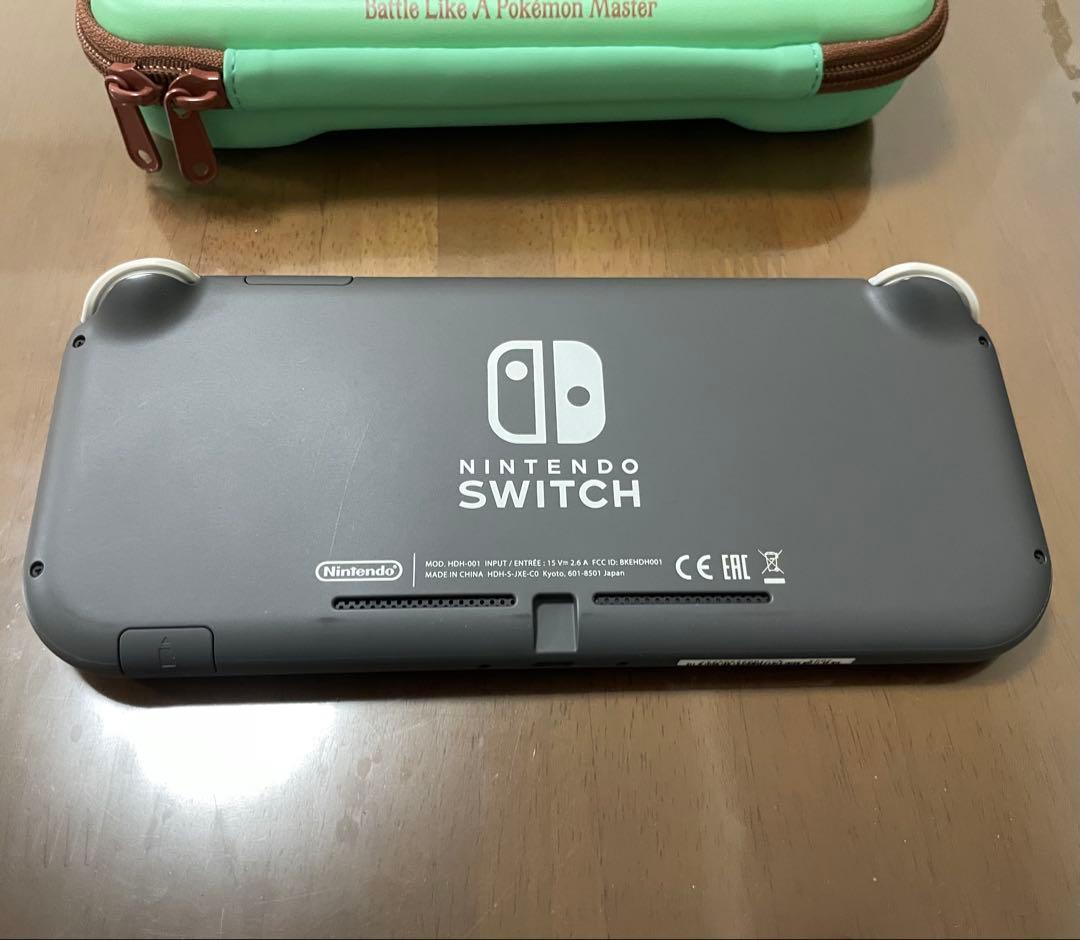 Nintendo Switch Lite グレー 本体のみ、ポーチセット