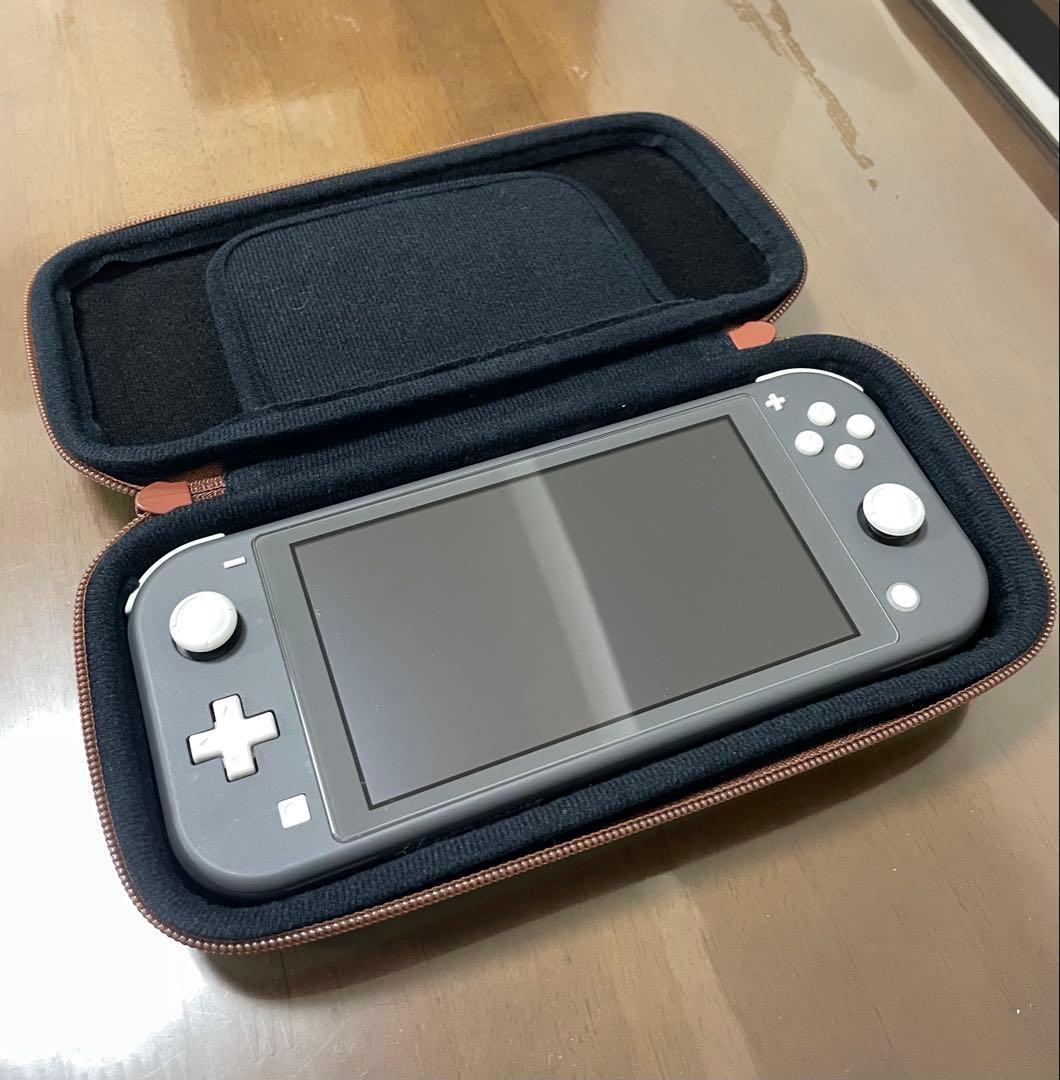 Nintendo Switch Lite グレー 本体のみ、ポーチセット