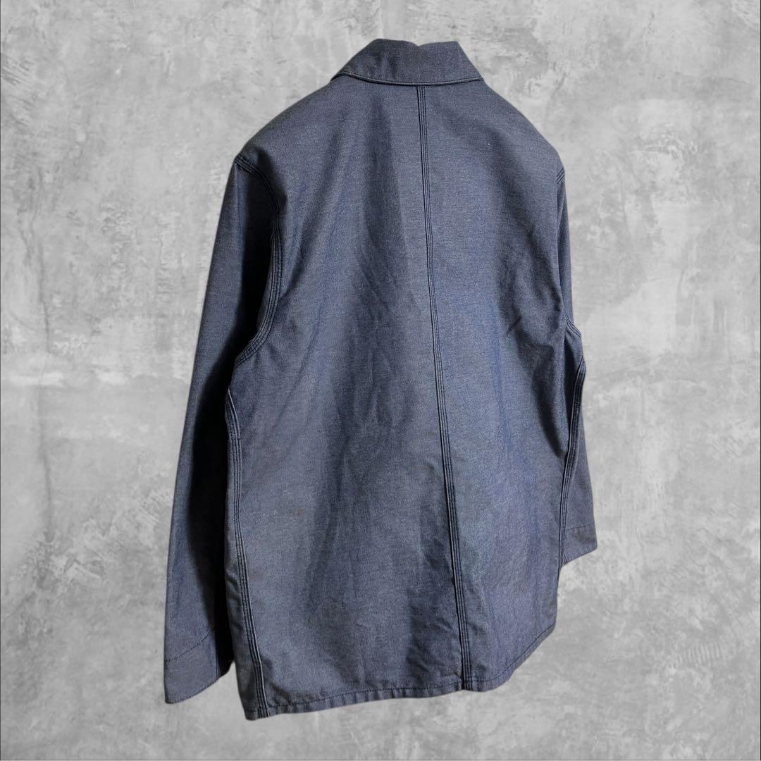 カーハートcarhartt カバーオール　チョアコート　シャンブレーデニム　L