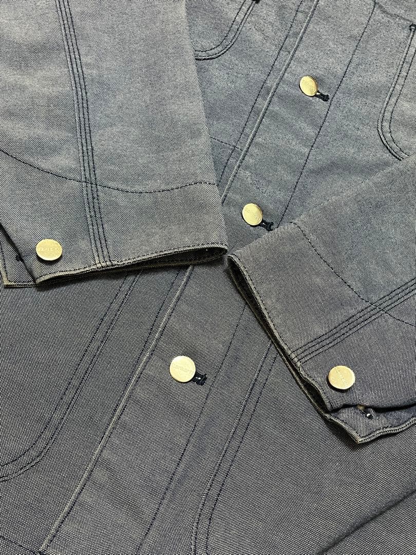 カーハートcarhartt カバーオール　チョアコート　シャンブレーデニム　L
