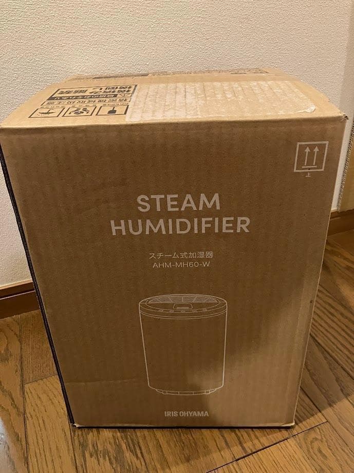 【新品】アイリスオーヤマ 加湿器 スチーム式 AHM-MH60-W ホワイト