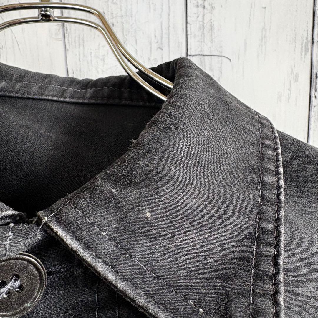 〜60s モンサンミッシェル ブラックモールスキンジャケット カバーオール