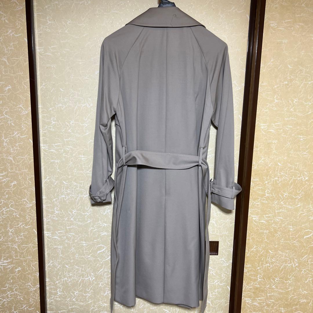 iENA グレージュ　トレンチコート ウエストベルト付き