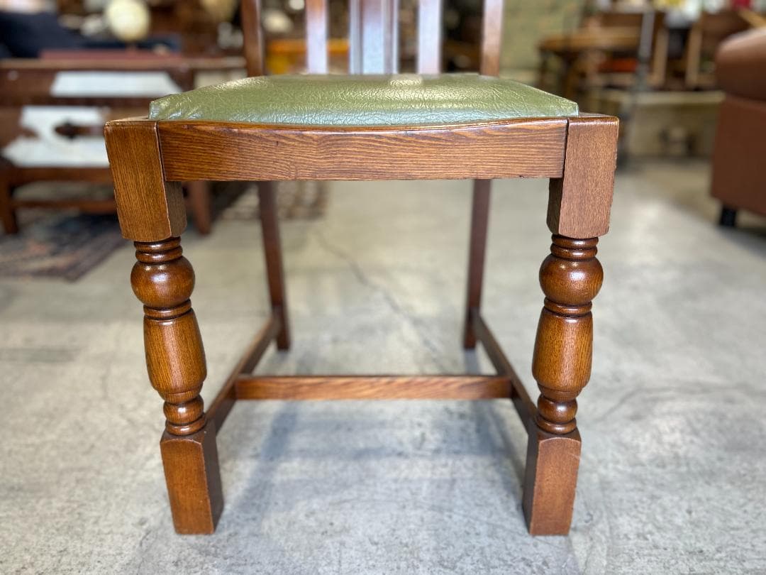 【EUR Vintage②】英国ヴィンテージ / ダイニングチェア｜オーク材