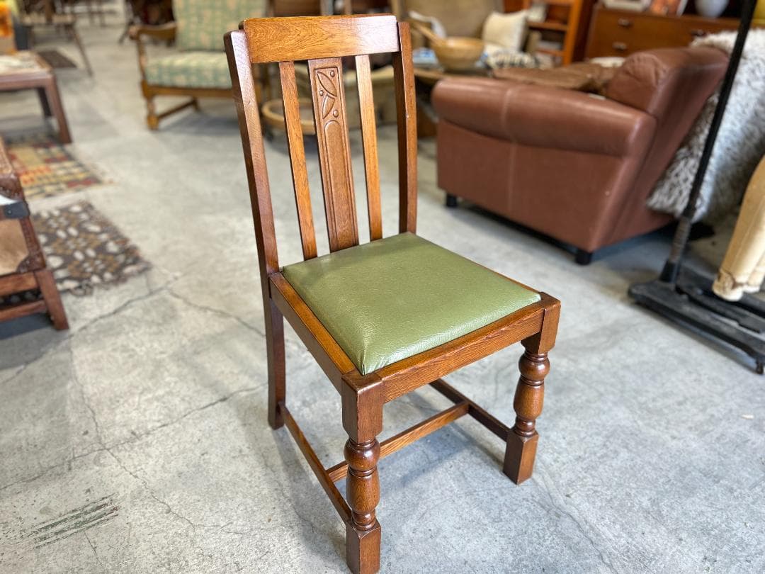 【EUR Vintage②】英国ヴィンテージ / ダイニングチェア｜オーク材