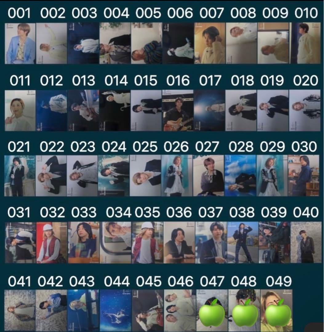 A*a様 Mrs.GREENAPPLE 対バン フォトカード ノーマルコンプリー