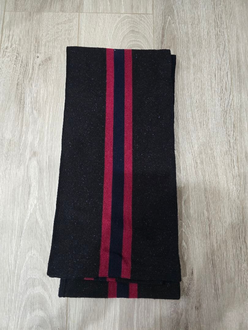 正規品　GUCCI ストライプマフラー 黒