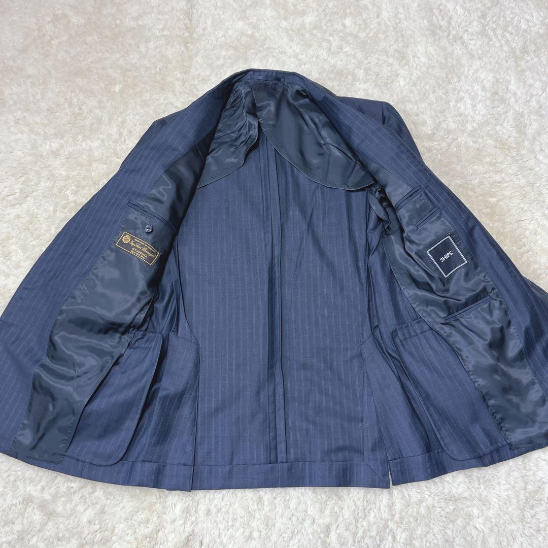 SHIPS シップス　スーツ　セットアップ　ロロピアーナ　ウール100%