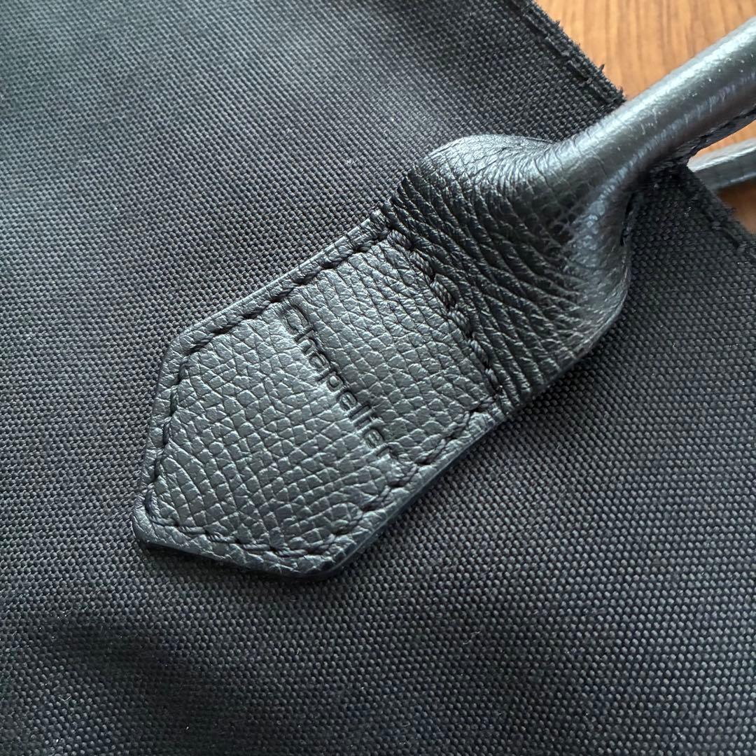 【エルベシャプリエ 】1425C コーデュラ 舟型 レザーハンドルショルダー L