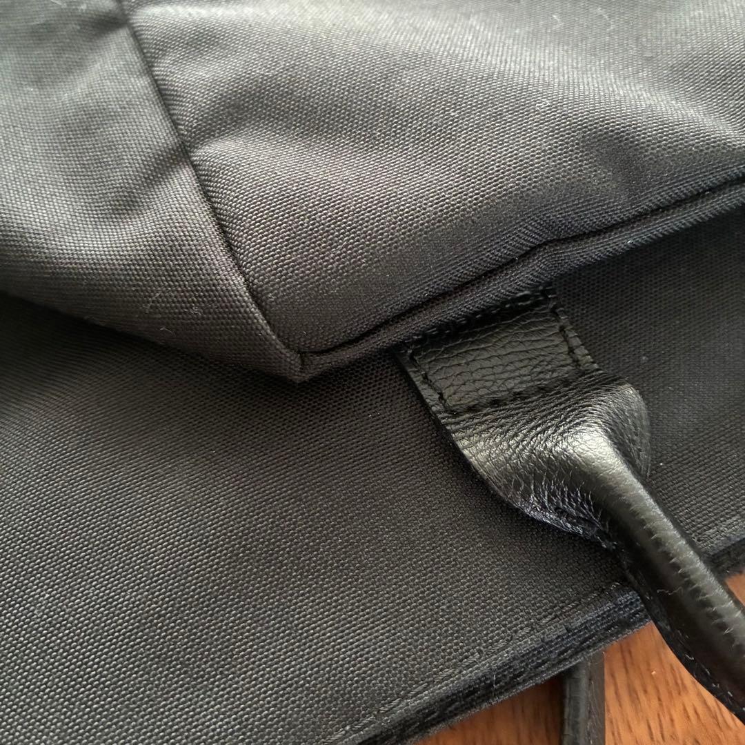 【エルベシャプリエ 】1425C コーデュラ 舟型 レザーハンドルショルダー L