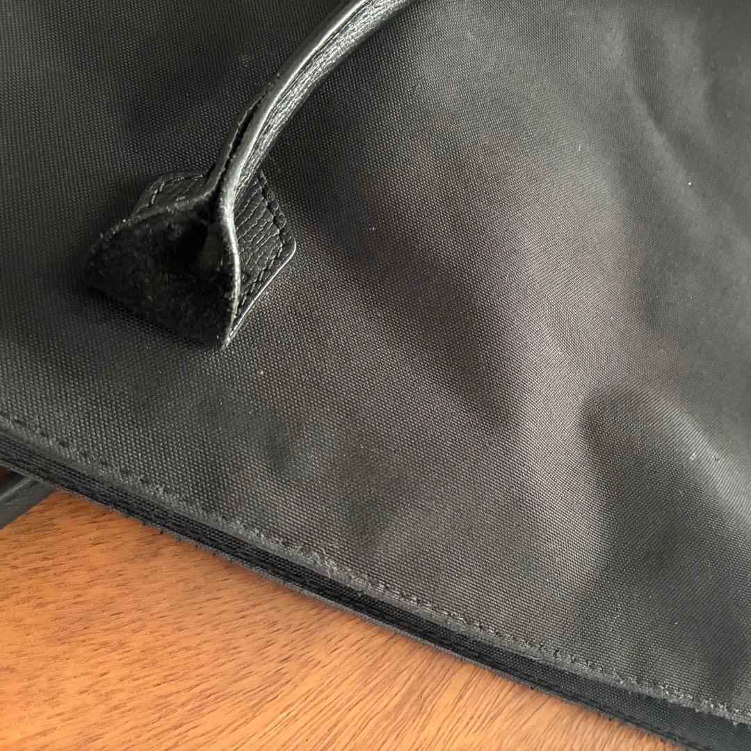 【エルベシャプリエ 】1425C コーデュラ 舟型 レザーハンドルショルダー L